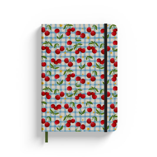 Cherry Check A5 Hardcover Journal