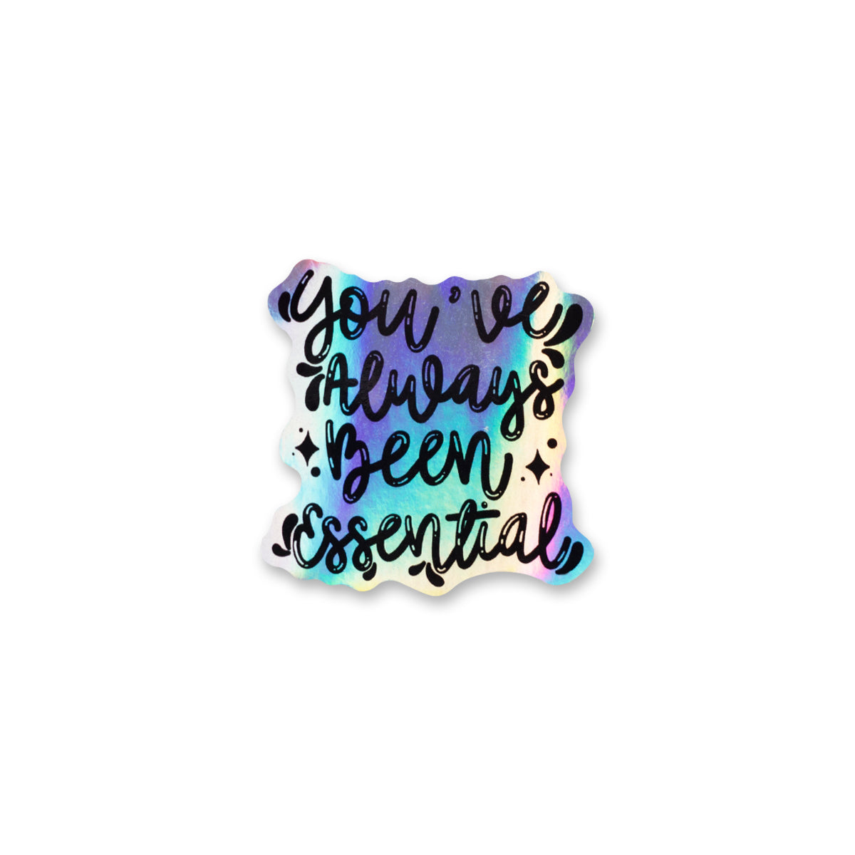 Essential Holographic Vinyl Sticker