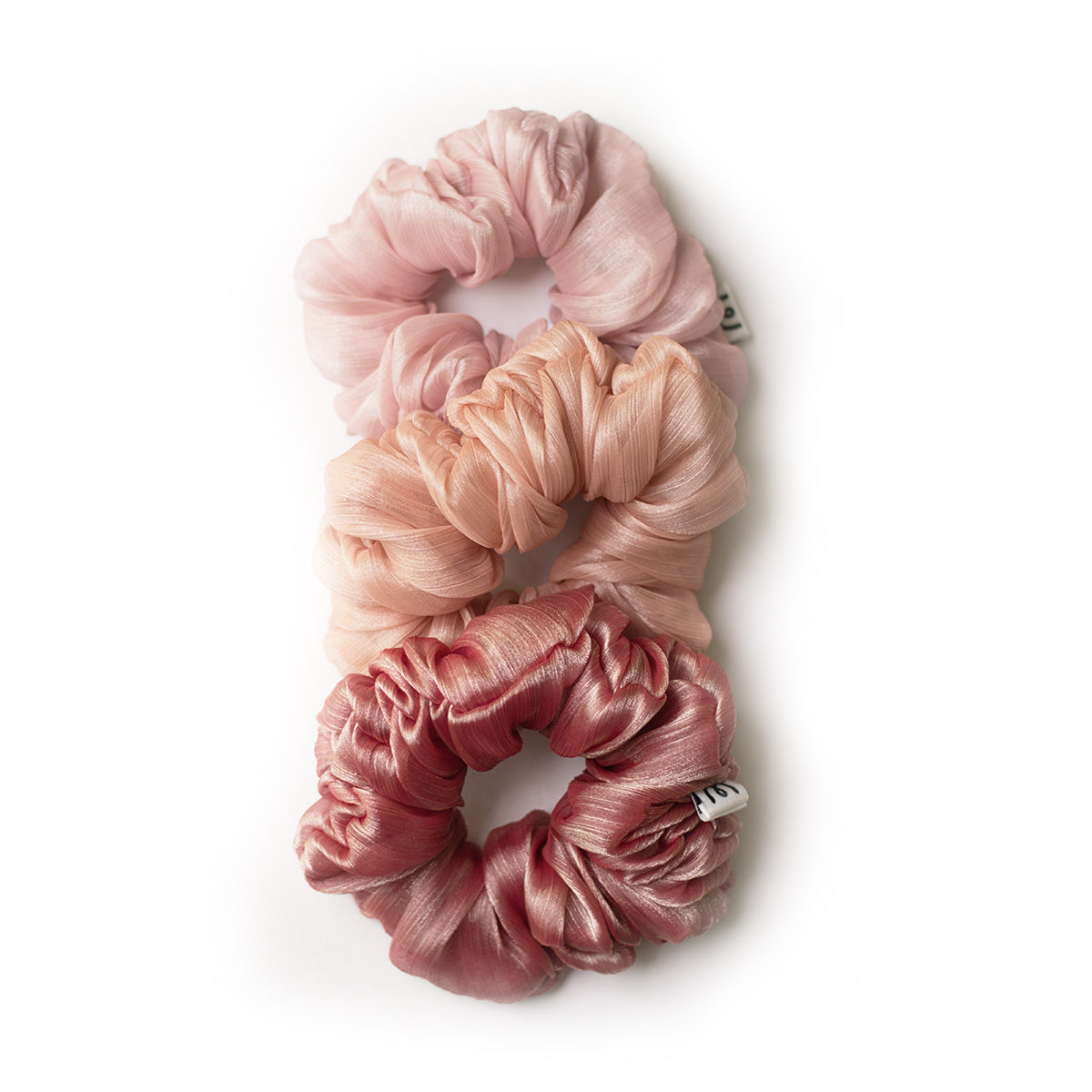 Jumbo Scrunchie-Molten Red (set of 3)