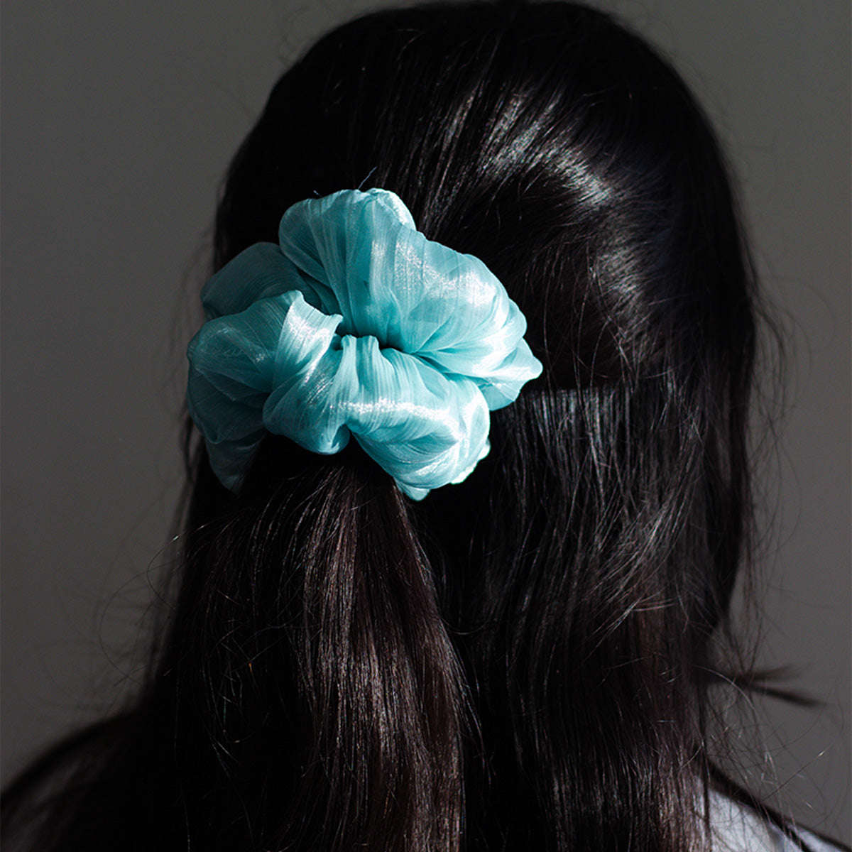 Jumbo Scrunchie-Molten Teal (set of 3)