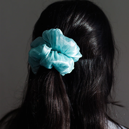 Jumbo Scrunchie-Molten Teal (set of 3)