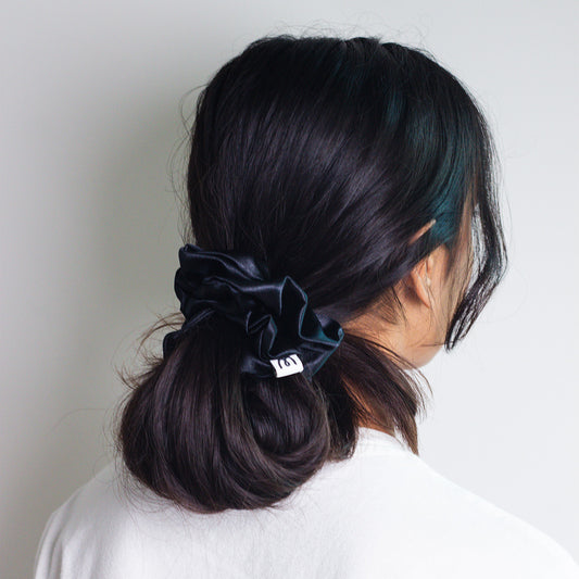 Jumbo Scrunchie-Noir (set of 3)