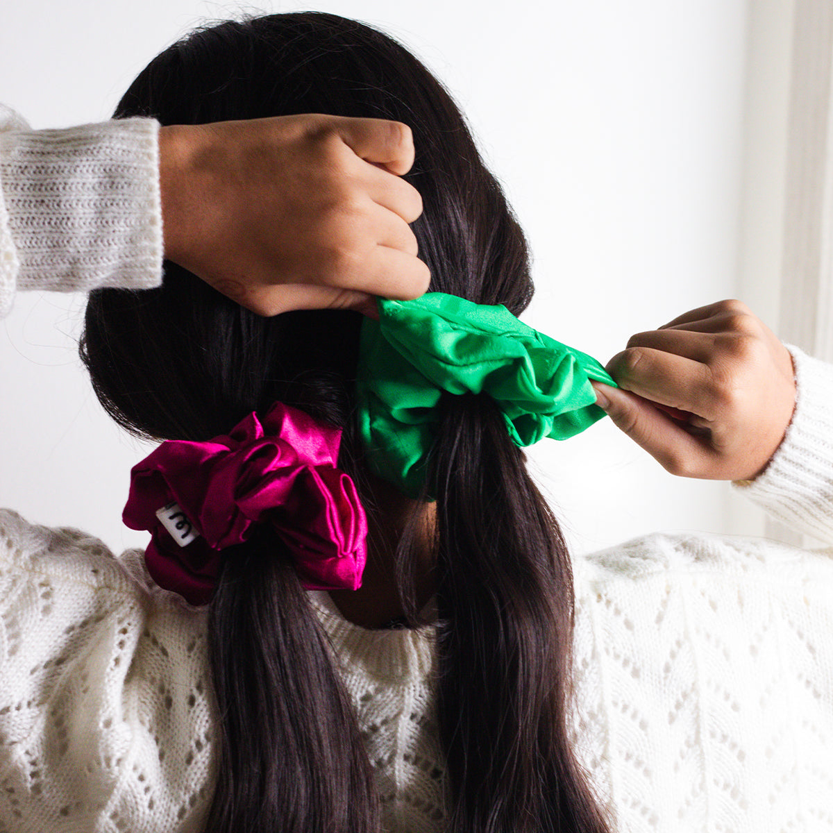 Jumbo Scrunchie- Spring (set of 3)