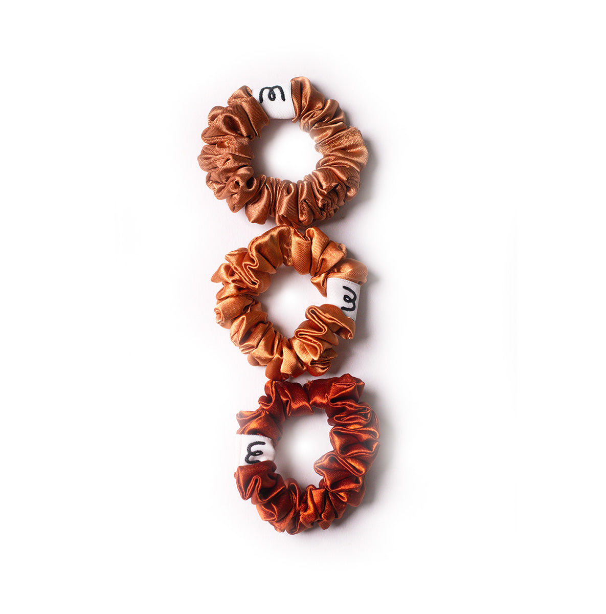 Classic Scrunchie- Copper (set of 3)