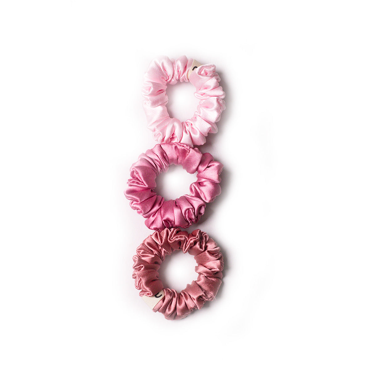 Classic Scrunchie-Blush (set of 3)