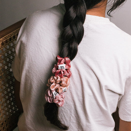 Classic Scrunchie-Molten Red (set of 3)