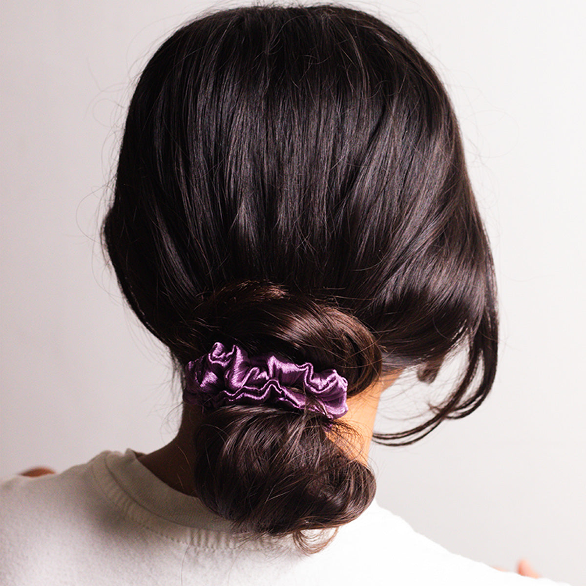 Classic scrunchie-Molten Purple (set of 3)