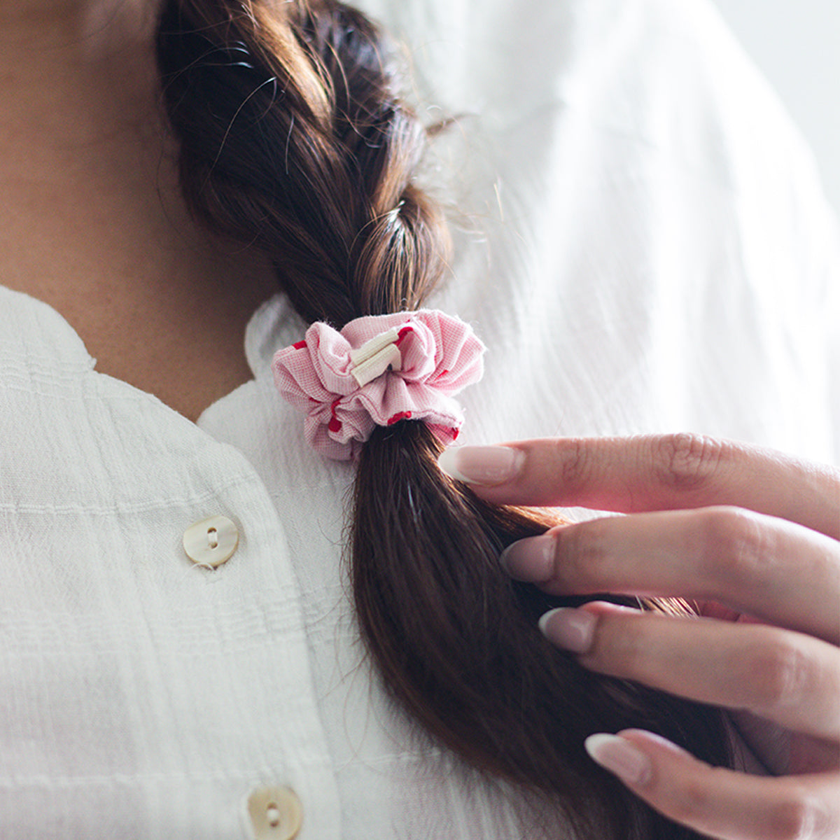 Mini Scrunchie-Hearts (set of 2)