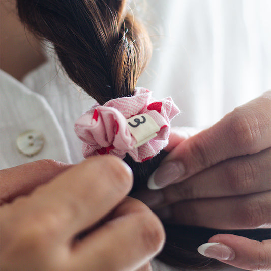 Mini Scrunchie-Hearts (set of 2)