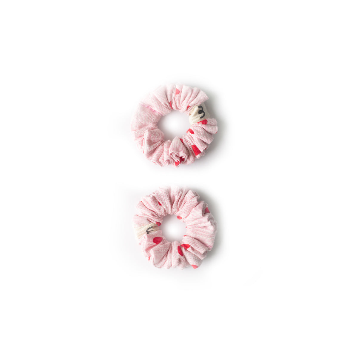 Mini Scrunchie-Hearts (set of 2)