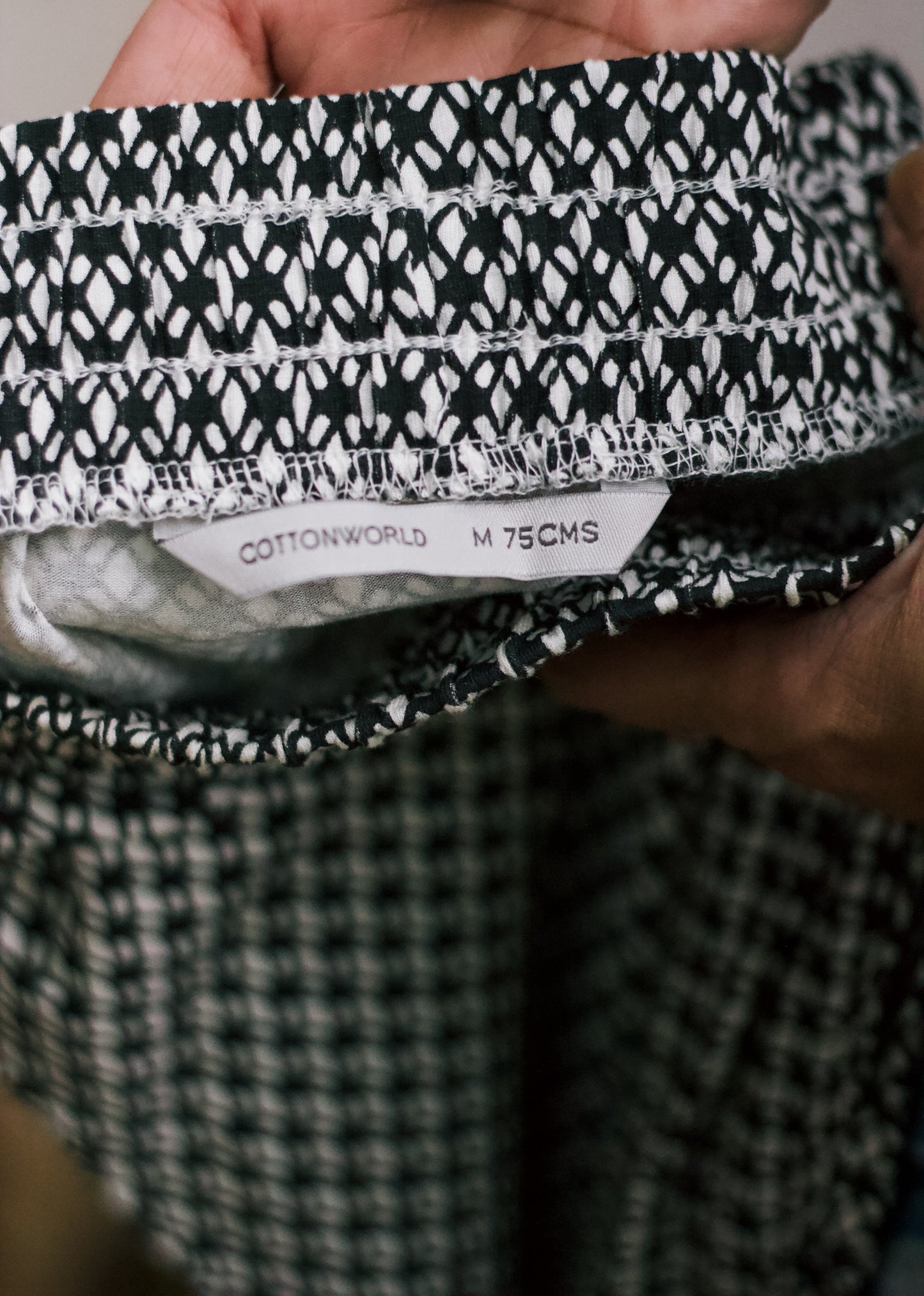 CottonWorld Black & White Skirt