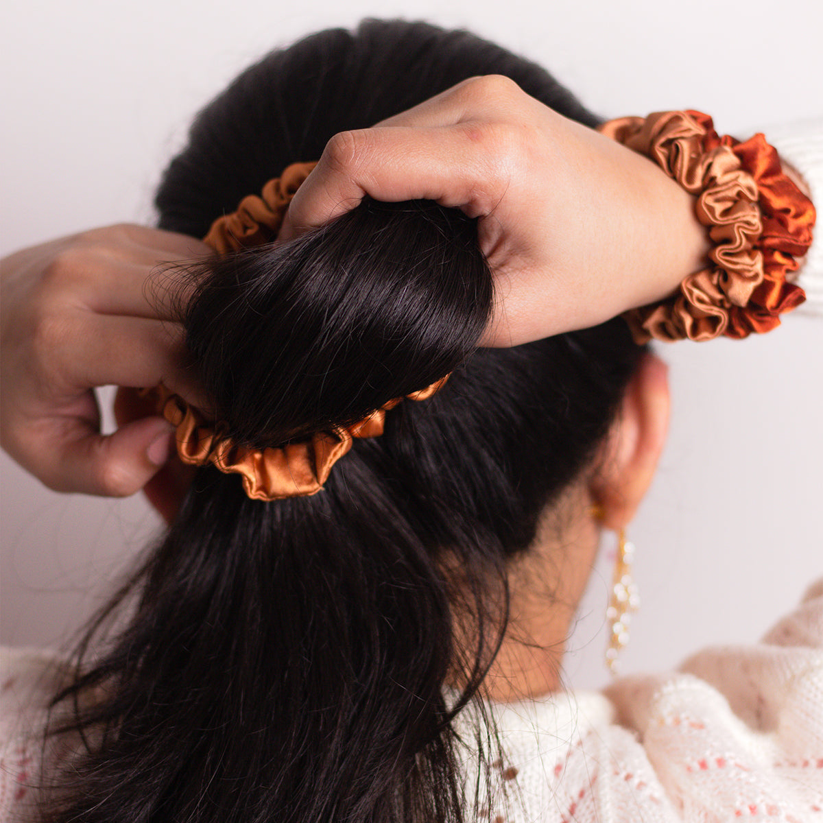 Classic Scrunchie- Copper (set of 3)