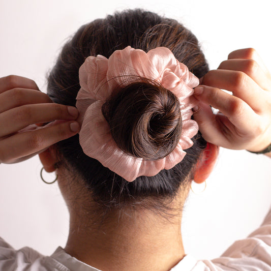 Jumbo Scrunchie-Molten Red (set of 3)