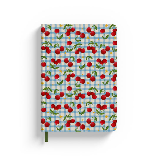 Cherry Check A5 Hardcover Journal