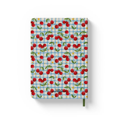 Cherry Check A5 Hardcover Journal