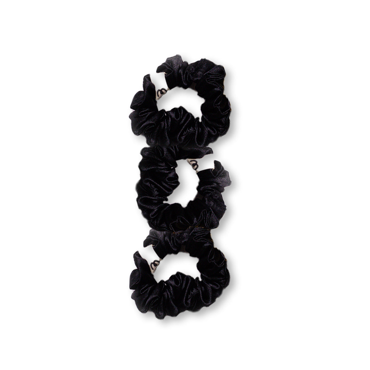 Classic Scrunchie-Noir (set of 3)