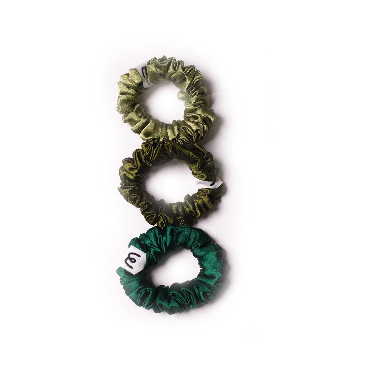 Classic Scrunchie-Seaweed (set of 3)