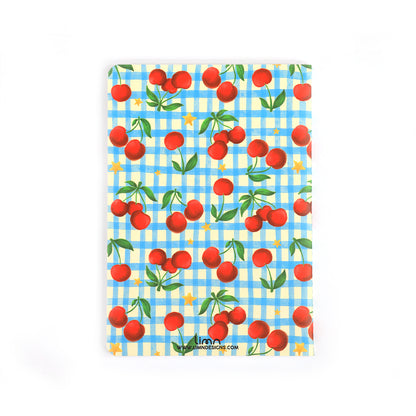 Cherry Check A5 Notebook