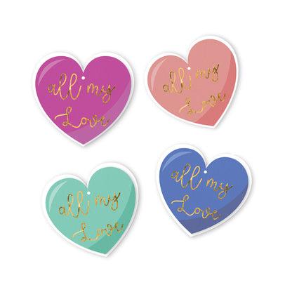 All My Love Gift Tag (set of 4)