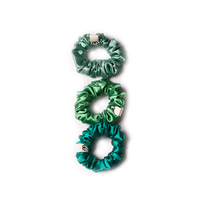 Classic Scrunchie- Hint Of Mint (set of 3)